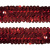 Тесьма с пайетками 3, шир. 30 мм/уп. 25+/-1 м, цвет красный - купить в Новомосковске. Цена: 1 087.39 руб.