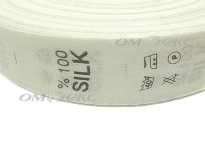 Состав и уход за тк.100% Silk (1000 шт) - купить в Новомосковске. Цена: 520.46 руб.