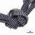 Шнурки #107-07, плоские 130 см, двухцветные цв.серый/чёрный - купить в Новомосковске. Цена: 23.03 руб.